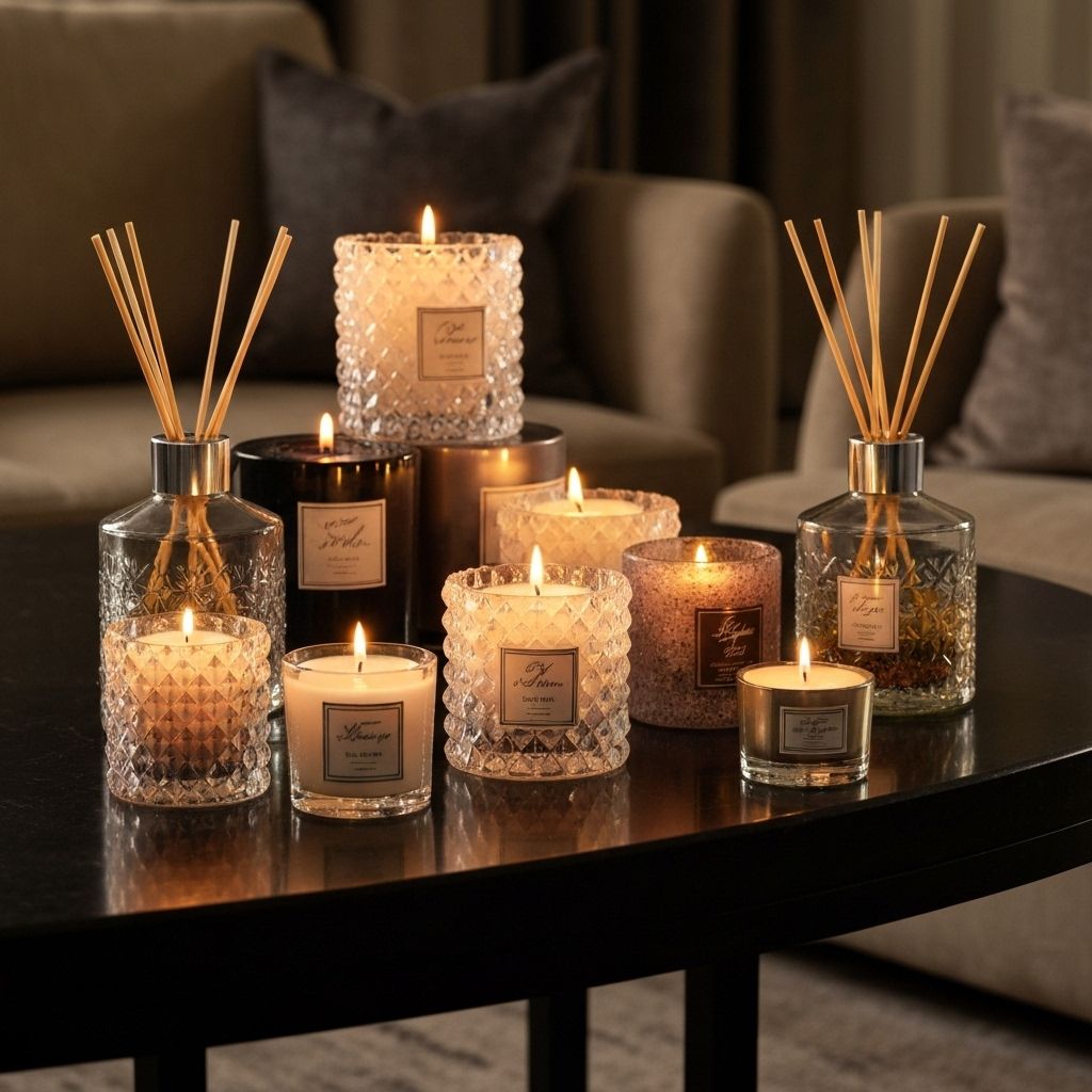 Luxury candles and diffusers